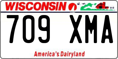 WI license plate 709XMA