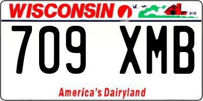 WI license plate 709XMB