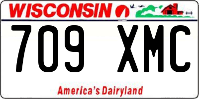 WI license plate 709XMC