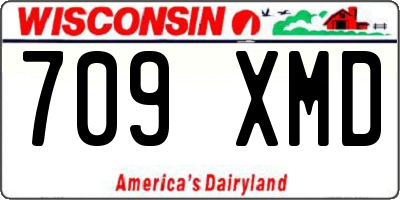 WI license plate 709XMD