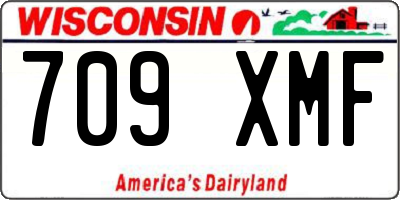 WI license plate 709XMF