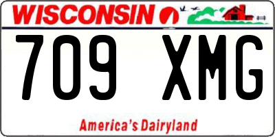 WI license plate 709XMG
