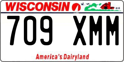 WI license plate 709XMM