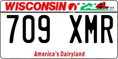 WI license plate 709XMR