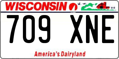 WI license plate 709XNE