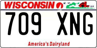 WI license plate 709XNG