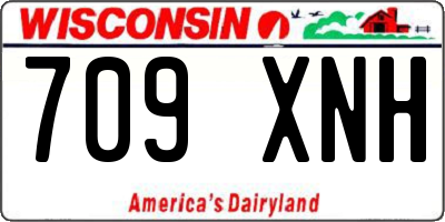 WI license plate 709XNH