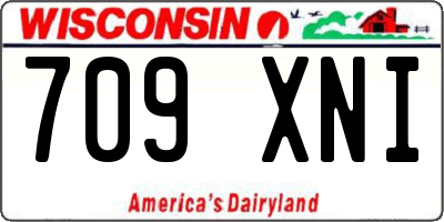 WI license plate 709XNI