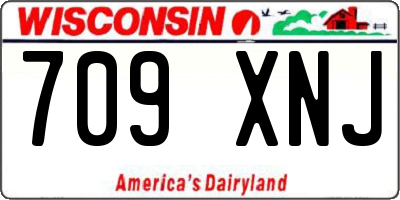 WI license plate 709XNJ