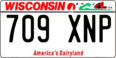 WI license plate 709XNP