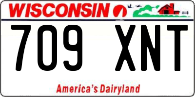 WI license plate 709XNT