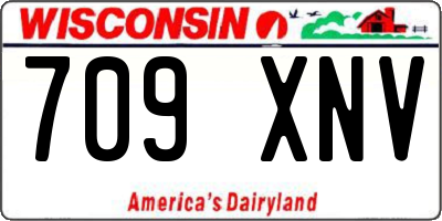 WI license plate 709XNV