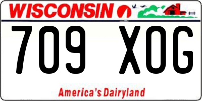 WI license plate 709XOG