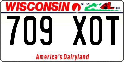 WI license plate 709XOT