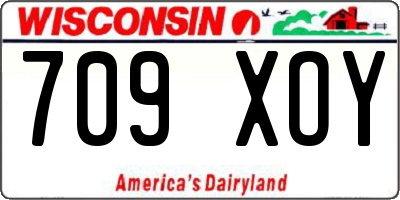 WI license plate 709XOY