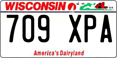 WI license plate 709XPA
