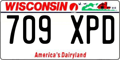 WI license plate 709XPD