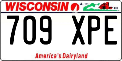 WI license plate 709XPE