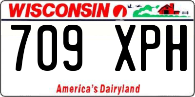 WI license plate 709XPH