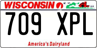 WI license plate 709XPL