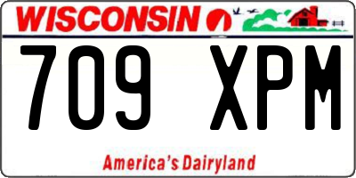 WI license plate 709XPM