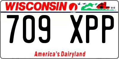 WI license plate 709XPP