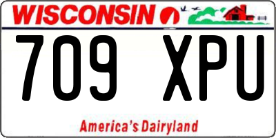 WI license plate 709XPU