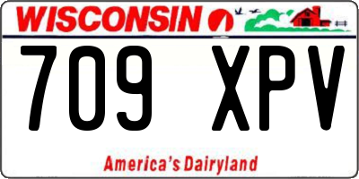 WI license plate 709XPV