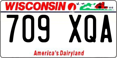 WI license plate 709XQA