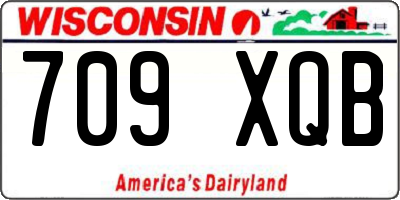 WI license plate 709XQB