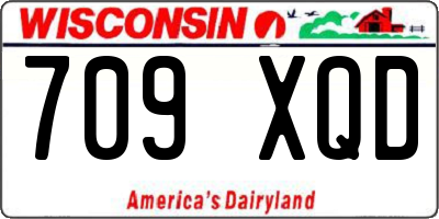 WI license plate 709XQD