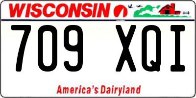 WI license plate 709XQI
