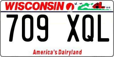 WI license plate 709XQL