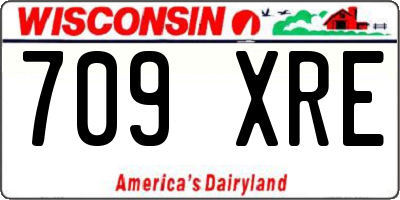 WI license plate 709XRE