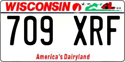 WI license plate 709XRF