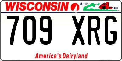WI license plate 709XRG