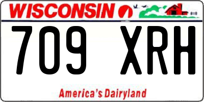 WI license plate 709XRH