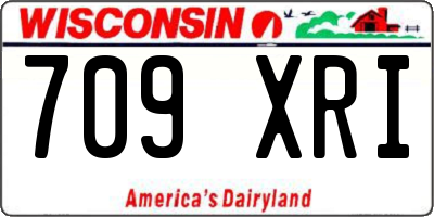 WI license plate 709XRI
