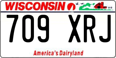 WI license plate 709XRJ