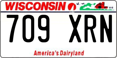 WI license plate 709XRN
