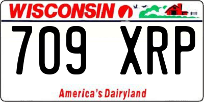 WI license plate 709XRP