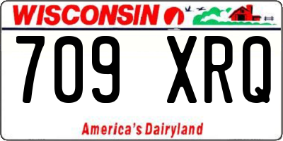 WI license plate 709XRQ