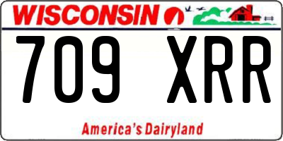 WI license plate 709XRR