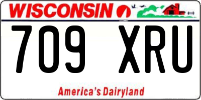WI license plate 709XRU