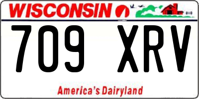 WI license plate 709XRV