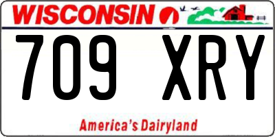 WI license plate 709XRY