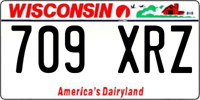WI license plate 709XRZ