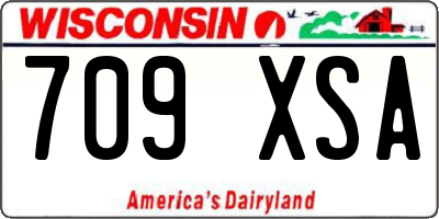 WI license plate 709XSA