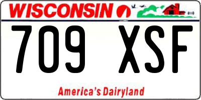 WI license plate 709XSF