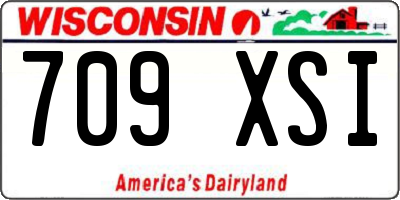 WI license plate 709XSI